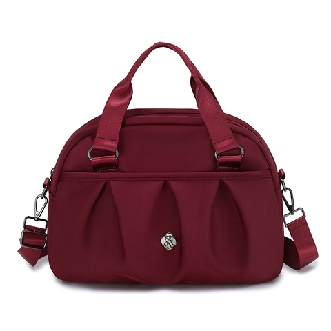 Borsa A Mano Pieghettata In Nylon Da Donna Grande Capacità Borsa A Tracolla Impermeabile Leggera Tracolla Regolabile Cerniera