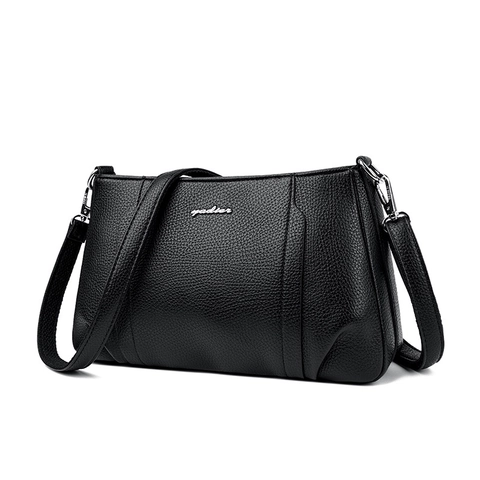Women Crossbody Bag Litchi Pattern PU Leather Shoulder Purse Simple Versatile Soft Fashion Square Handbag