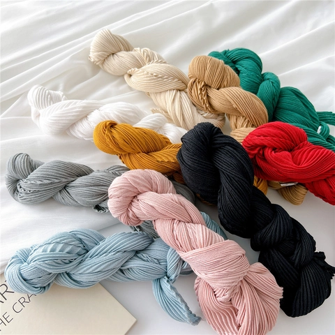 Écharpe Plissée Couleur Unie Pour Femmes Châle Élégant Et Léger Tour De Cou Pour Toutes Saisons Accessoire Mode Polyvalent