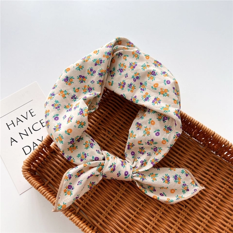 Foulard Quadrato Stampa Floreale Poliestere Fazzoletto Da Collo Elegante Fascia Per Capelli Donna Accessorio Moda Artistico