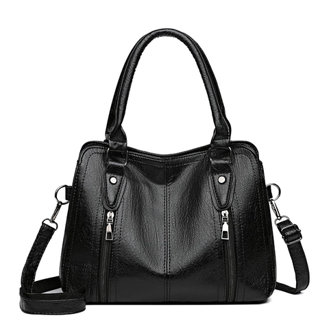 Women's Retro PU Leather Shoulder Bag Large Capacity Lychee Pattern Handbag With Adjustable Strap Daily Office Commuter Tote
