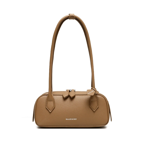 Damen Litschikorn Rindleder Schultertasche Urban Minimalistisch Französische Achseltasche Große Kapazität Handtasche Für Den Alltag