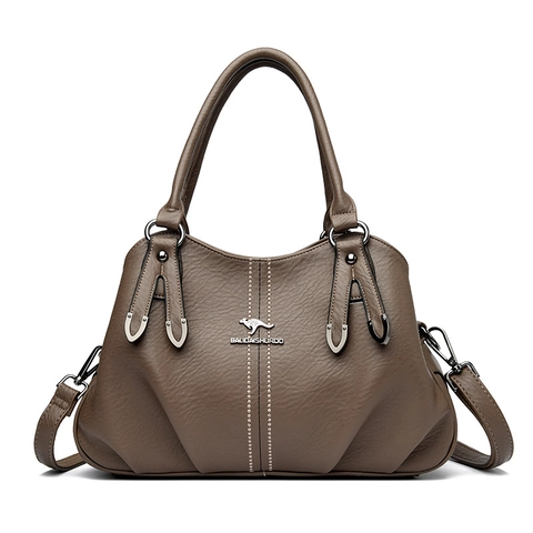 Borsa A Mano Da Donna In Morbida Ecopelle Elegante Borsa A Tracolla Con Tasche Multiple E Tracolla Regolabile