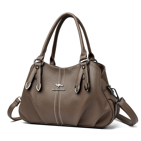 Borsa A Mano Da Donna In Morbida Ecopelle Elegante Borsa A Tracolla Con Tasche Multiple E Tracolla Regolabile