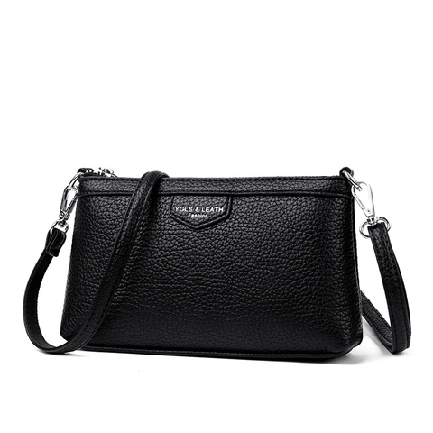 Borsa A Tracolla Donna Trama Lychee Pelle PU Pochette A Busta Con Cinturino Da Polso Rimovibile Elegante Versatile