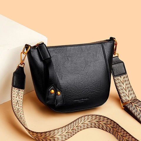 Bolso De Hombro Mujer Cuero PU Retro Bandolera Correa Ancha Tejida Pequeño Bolso Silla Mensajero Dorado Elegante
