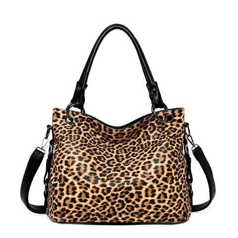 Borsa Tote Da Donna Alla Moda Con Stampa Animale Pelle PU Leopardo Zebra Motivo Grande Capacità Borsa A Mano