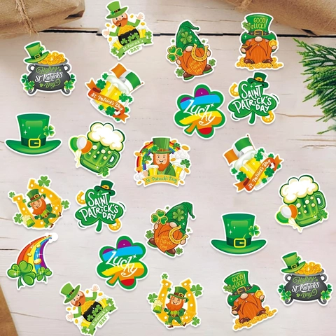 St Patricks Day Table Scatter Confetti Shamrock Leprechaun Rainbow Paper Decorations Irish Party