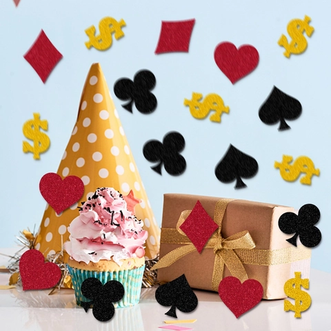 Coriandoli Per Decorazioni Feste Poker Coriandoli Da Tavolo Carta Glitterata Simbolo Del Dollaro Casinò Compleanno Vegas