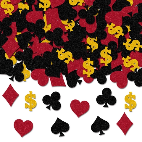 Coriandoli Per Decorazioni Feste Poker Coriandoli Da Tavolo Carta Glitterata Simbolo Del Dollaro Casinò Compleanno Vegas