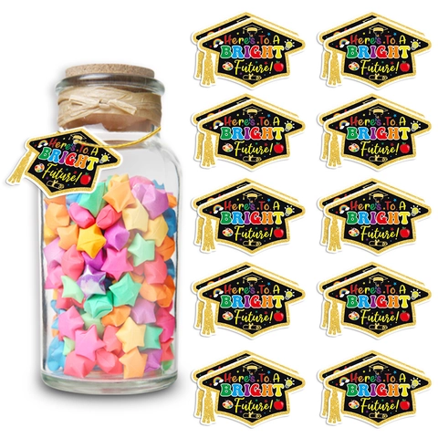 Etichette Decoratite per Festa di Laurea a Forma di Tocco Etichette Appese in Carta per Cerimonia Scolastica Regalo