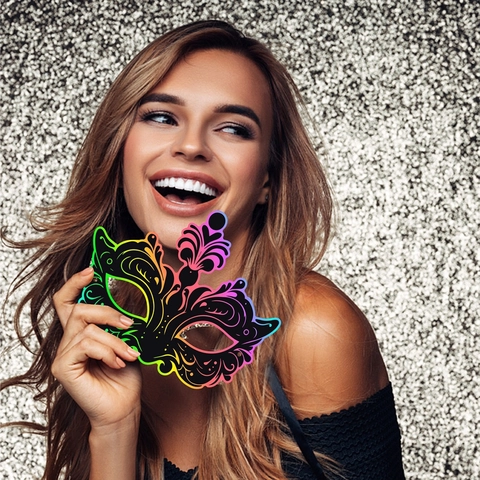 DIY Maschere Magiche Per Grattare Carta Arcobaleno Mascherata Carnevale Decorazione Della Festa Artigianato Per Bambini Divertimento