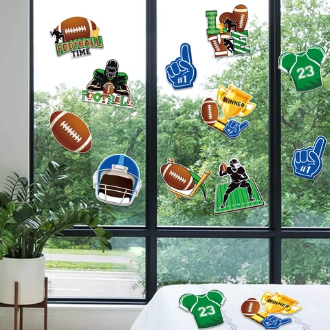 Amerikanische Football Thema Party Deko Ausschnitte Karton Papier Sport Geburtstag Spieltag Szene Layout Requisiten DIY
