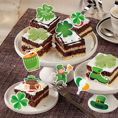 Décorations Découpées Pour Fête De La Saint Patrick Carton Trèfle Farfadet Chapeau Vert Pour Festival Irlandais Mur Table Maison