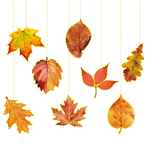 Erntedankfest Herbst Ahornblätter Hängende Dekorationen Doppelseitiger Karton Herbsternte Party Ornament Haus Wanddekor
