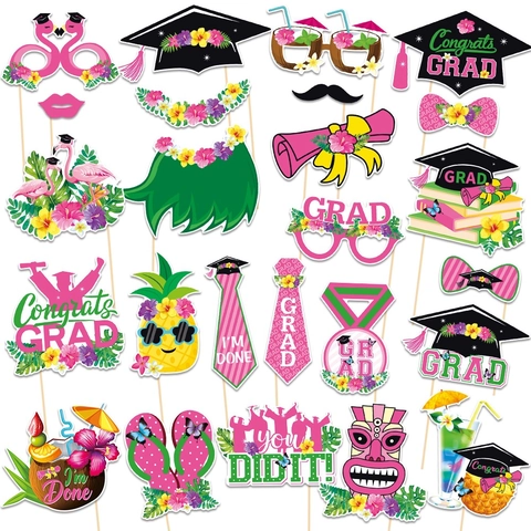 Accessori Per Foto Per La Cerimonia Di Laurea Hawaiana Accessori Divertenti Per Foto Per La Festa Di Laurea Estiva