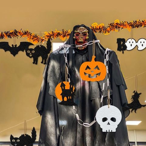 Halloween Hanging Ornaments Non-Woven Fabric Pumpkin Bat Spider Ghost Decoration For Party Home Outdoor Indoor Decoration