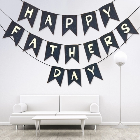 Alles Gute Zum Vatertag Banner Schwalbenschwanz Karton Girlande Party Dekorationen Feier Hintergrund Aufhängung