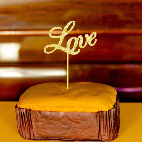 Decorazioni Per Torte Love Carta Luccicante Con Bastoncini Di Legno Matrimonio San Valentino Anniversario Festa
