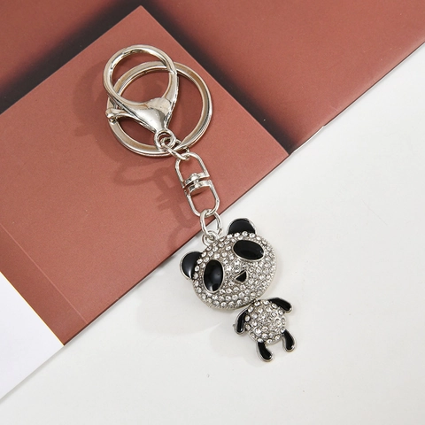 Portachiavi Con Strass Scintillanti Ciondolo Animale Robot Skateboard Ciondolo Per Borsa In Lega Accessorio Di Moda