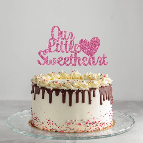 Glitzer Papier Kuchen Topper Herz Liebe Brief Dessert Tisch Dekoration Hochzeit Geburtstag Valentinstag Party Zubehör