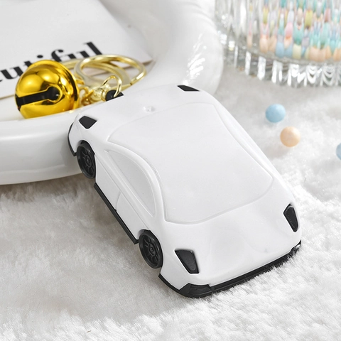 Mini Portachiavi Calcolatrice A Forma Di Auto Sportiva In Plastica Ciondolo Per Borsa Multifunzionale Con Campanello