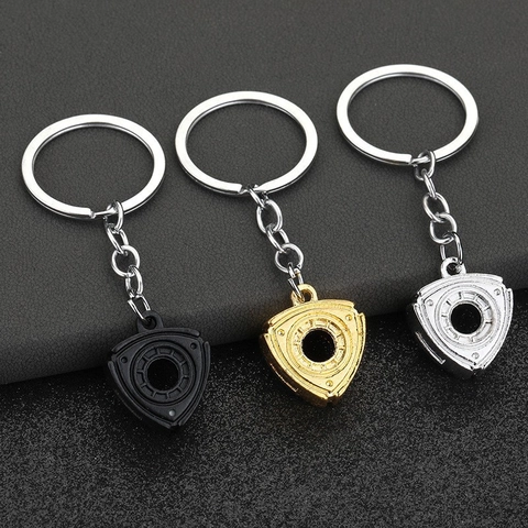 Porte-Clés Rotor Moteur Rotatif Alliage Zinc Style Mécanique Industriel Pendentif Culture Automobile Cadeau Homme