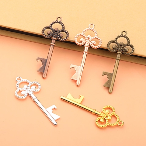 Vintage Skeleton Key Bottle Opener Alloy Metal Antique Style Wedding Party Favors Keychain Gift