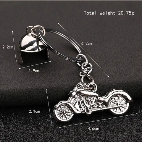 Portachiavi Casco Moto Lega Zinco Ciondolo Modello Retro Accessori Creativi Per Moto Regalo Per Uomini