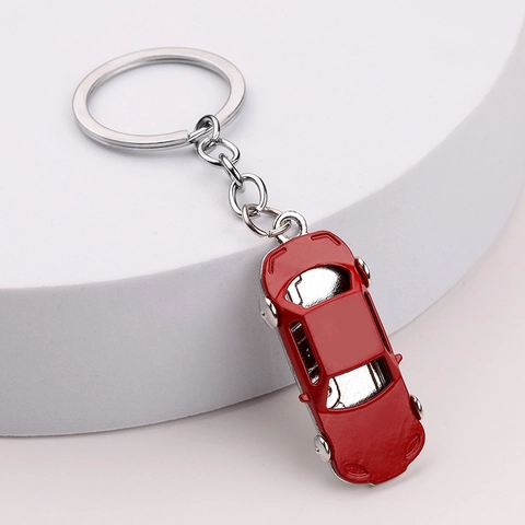 Portachiavi Auto Sportiva Lega Di Zinco Mini Modello Da Corsa Anello Chiave Metallo Pendente