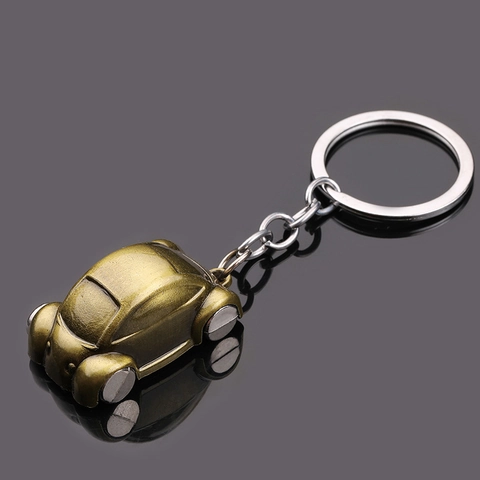 Vintage Metalen Auto Sleutelhanger Zinklegering Retro Klassieke Sedan Vorm Sleutelring Voor Mannen Vrouwen Accessoires Cadeau