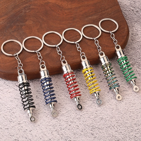 Portachiavi Amortizzatore Auto Metallo Simulazione Sospensione Modello Pendente Tuning Regalo Per Uomini