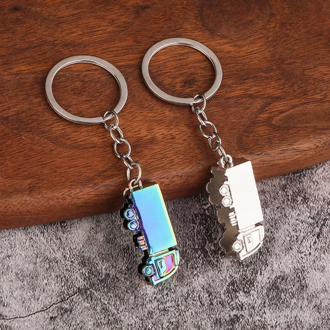 3D Vrachtwagen Sleutelhanger Zinklegering Realistische Trailer Auto Accessoires Creatief Cadeau Voor Mannen