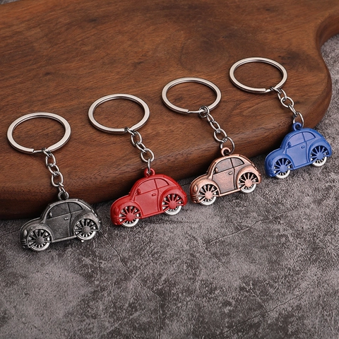 Oldtimer Auto Schlüsselanhänger Zinklegierung Metall Schlüsselring Bunter Klassischer Auto Anhänger Taschenzubehör