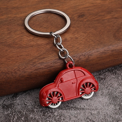 Oldtimer Auto Schlüsselanhänger Zinklegierung Metall Schlüsselring Bunter Klassischer Auto Anhänger Taschenzubehör
