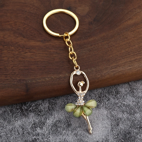 Portachiavi Ballerina Di Danza Classica Lega Di Zinco Strass Ballerina Pendente Borsa Decorazione Regalo Accessori Donne Ragazze