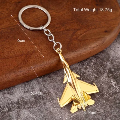 Kampfjet Modell Schlüsselanhänger Zinklegierung Flugzeug Anhänger Auto Schlüsselring Militär Fans Geschenk Cooles Metall Ornament