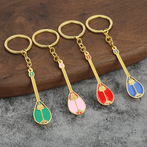 Portachiavi in Metallo Lega di Zinco a Forma di Pipa Tradizionale Con Motivo Floreale Etnico in Smalto Colorato Per Souvenir Turistico Regalo Donna Uomo