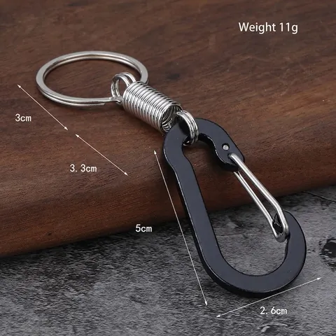 Llavero Mosquetón Aleación De Zinc Acero Inoxidable Resorte Anillo Resistente Gancho Para Cintura Mochila Para Hombres