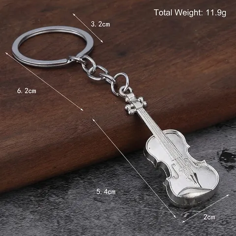 Portachiavi A Forma Di Violino In Metallo Vintage Strumento Musicale Per Amanti Della Musica Regalo Di Laurea Retrò