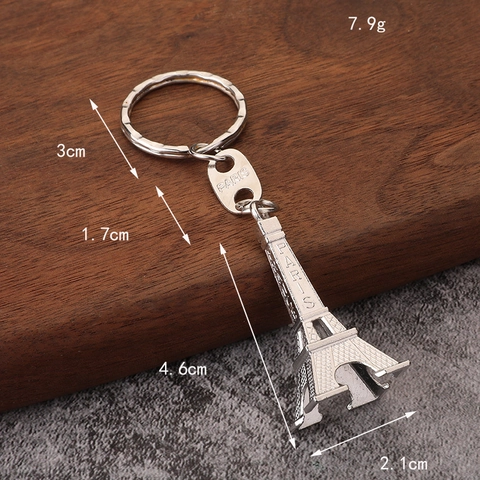 Eiffel Turm Schlüsselanhänger Metall Legierung Paris Frankreich Souvenir Vintage Retro Anhänger Tasche Charm Geschenk