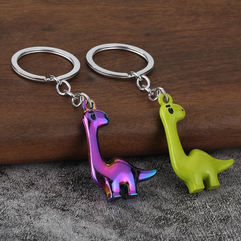 Portachiavi Dinosauro Cartone Animato Lega Di Zinco 3D Brachiosauro Ciondolo Borsa Colorato Carino Animale Per Zaino