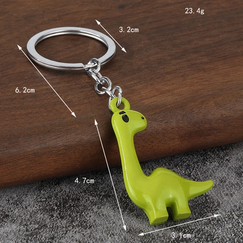 Portachiavi Dinosauro Cartone Animato Lega Di Zinco 3D Brachiosauro Ciondolo Borsa Colorato Carino Animale Per Zaino