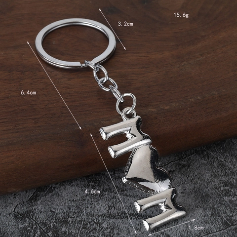 Zinc Alloy MOM Buchstabe Herz Schlüsselanhänger Muttertagsgeschenk Polierter Metallanhänger Für Frauen Geburtstag