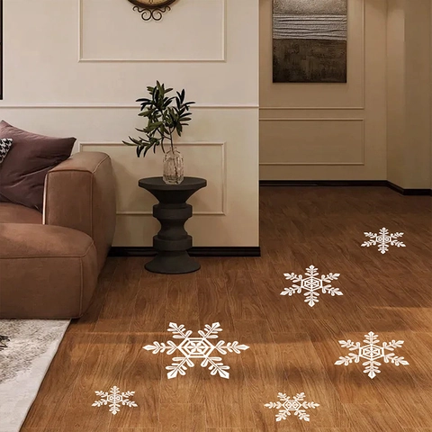 White Snowflake Wall Stickers Christmas Decoration PVC Waterproof Static Cling Window Decals Home Decor Living Room Bathroom