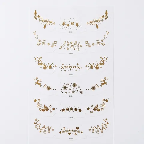 Pegatinas De Tatuaje Temporal Cara Pecas Impermeable Festival Navidad Halloween Pascua Fiesta Decoración Maquillaje Corporal