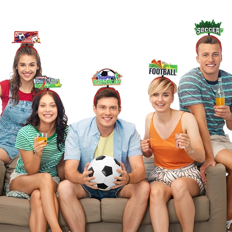 Football World Cup Party Headband Fan Soccer Match Cheering Goal Player Trophy Hair Hoop Sports Event Party Supplies