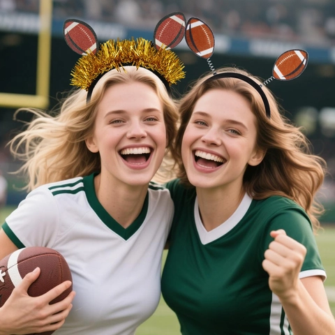 American Football Rugby Theme Party Accessories Headbands Novelty Glasses And Earrings For Sports Fans Cheering Props