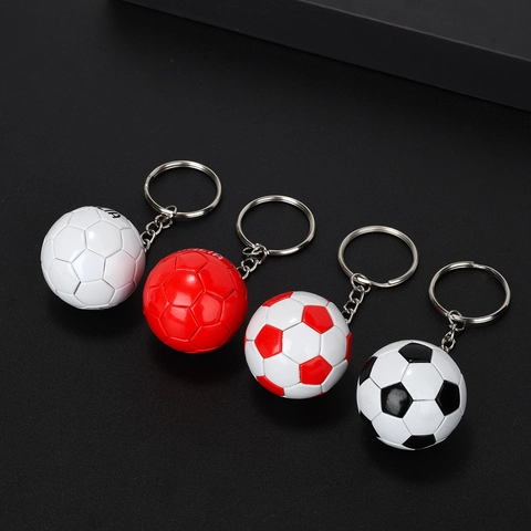 Mini Portachiavi Calcio Plastica ABS Pendente Pallone Sportivo Italia Regalo Ricordo Per Fan