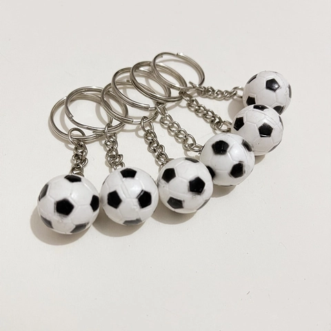 Mini Fußball Schlüsselanhänger Simulation Sport PVC Kunststoff Anhänger Für Schlüsselring Taschen Deko Geschenk